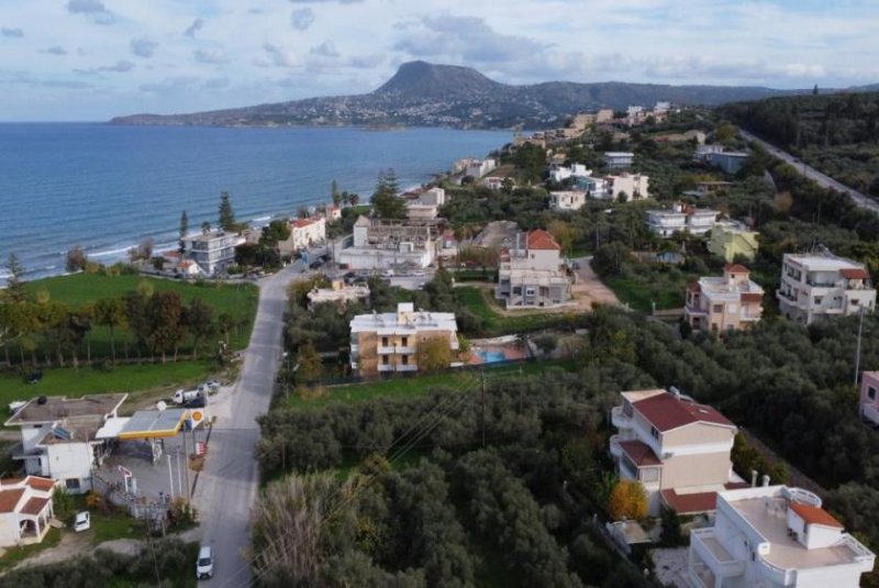Kalyves Kreta, Kalyves: Grundstück mit bezauberndem Meerblick zu verkaufen, nur wenige Schritte vom Strand entfernt Grundstück kaufen